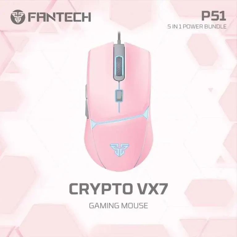Fantech P51 5 in 1 Power Bundle - Pink mouse.webp