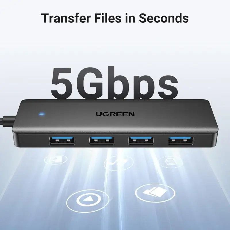 UGREEN USB 3.0 to 4-Port USB Hub with 1M Cable4.webp