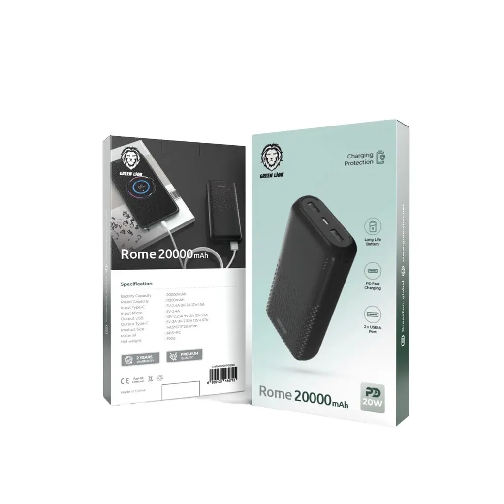 Green Lion Rome 20000mAh Power Bank.webp