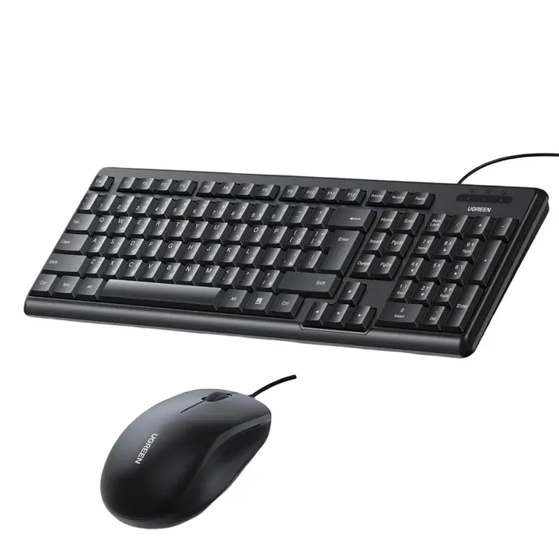 Ugreen MK330 Wired Combo Eng/Arabic Keyboard and Mouse Set