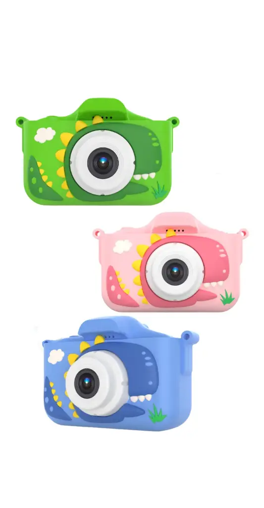 Dinosaur Kids Digital Camera X13S  - 48MP, Dual Lens, 2.0″ IPS Screen, HD Video, 32GB Memory Card & Card Reader Included