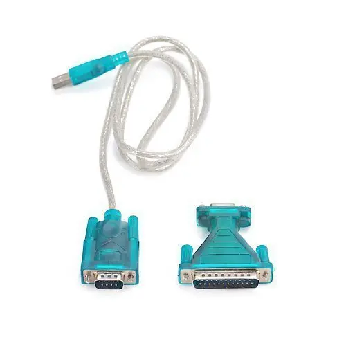USB to RS232 Serial Cable (DB9 + DB25 Adapter)