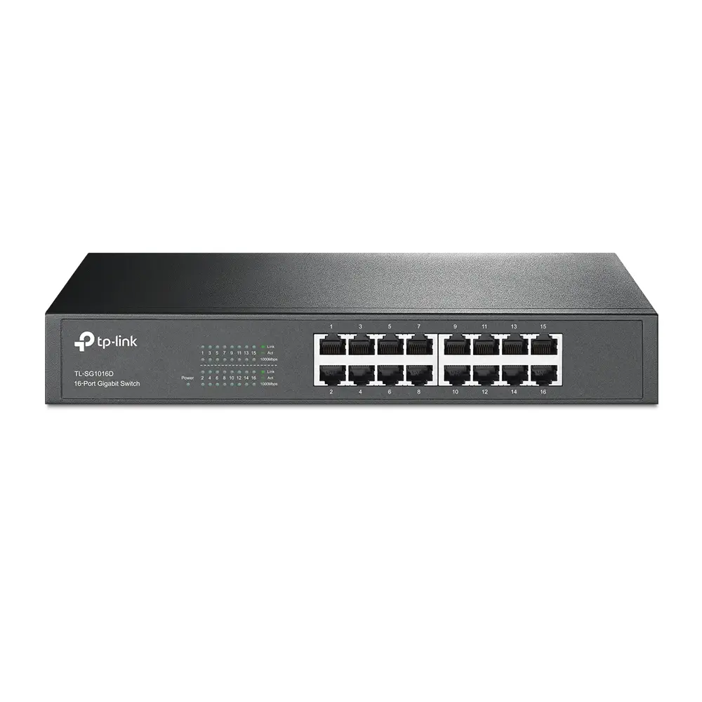 TP-Link TL-SG1016D – 16-Port Gigabit Desktop/Rackmount Switch