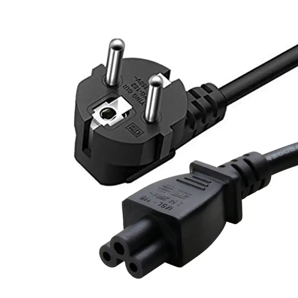 Ncts Laptop Power Cable EU Plug to Cloverleaf (C5) – 1.5m