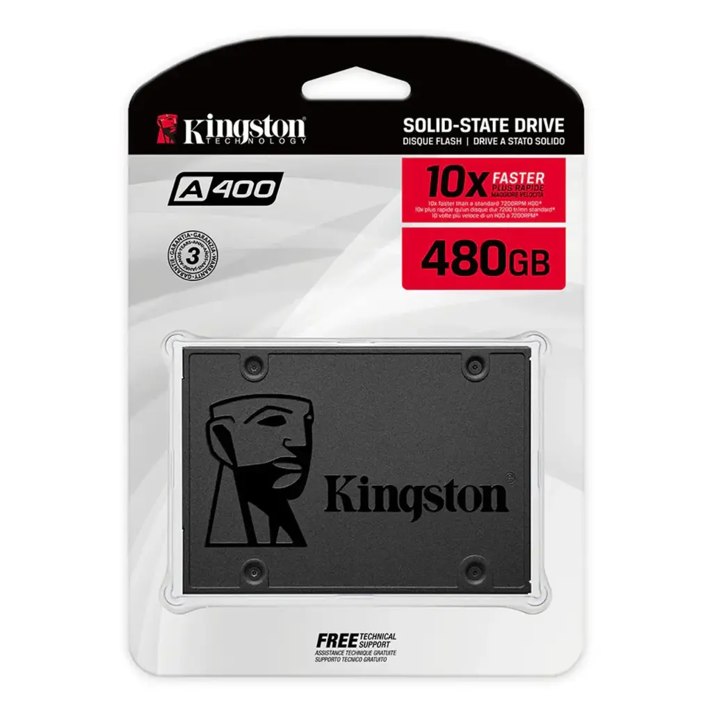 Kingston A400 480GB SSD – 2.5" SATA III