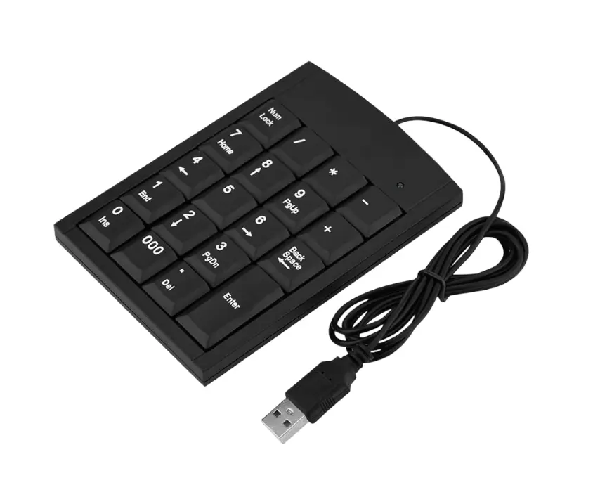 Super Slim USB Numeric Keypad – Black