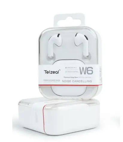 [W6] Telzeal W6 Wireless Earbuds – Noise Cancelling, Deep Bass