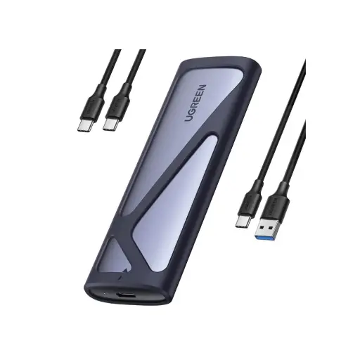 [CM767 | 15813] UGREEN CM767 M.2 NVMe/SATA SSD Enclosure – USB-C 3.2 Gen 2 (10Gbps), Aluminum Case, Up to 8TB