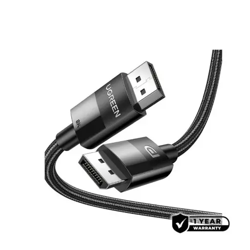 [DP114 | 80391] UGREEN DP114 8K DisplayPort 1.4 Braided Cable – 1.5M