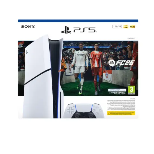 [PS5 + FC26] Sony PlayStation 5 Slim + EA SPORTS FC26 Bundle – 2 Years Magnet Warranty