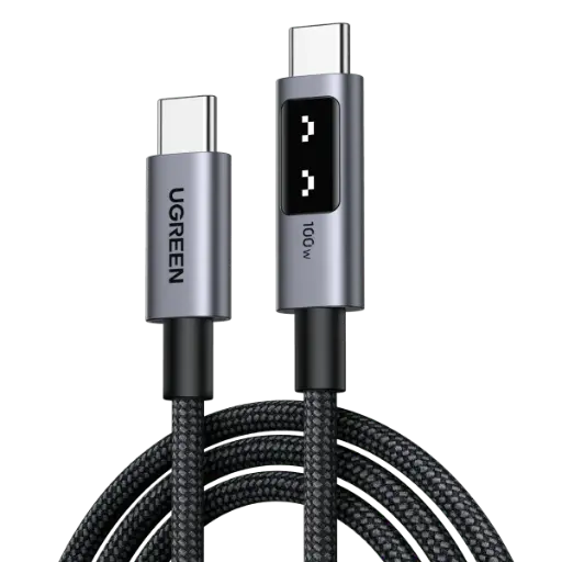 UGREEN L509 USB C to USB C Cable 100W PD Fast Charging & Data Cable with LED Display - 2 M