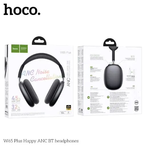 Hoco W65 Plus ANC Noise Reduction Bluetooth Headphones 