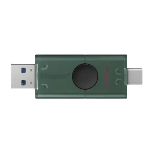 [DTDEG2/256GB] Kingston DataTraveler Duo USB Flash Drive With dual USB-A/C moving cap design